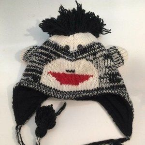 🙈 100% WOOL Sock Monkey Hat!! 🙈